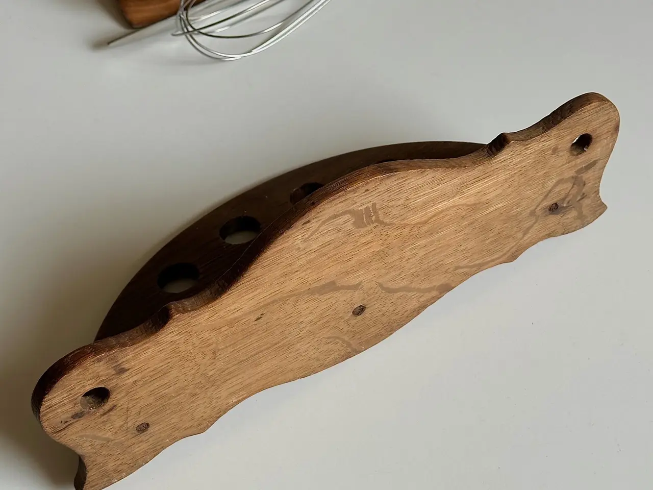 Billede 7 - Antik grydeskeholder, træ