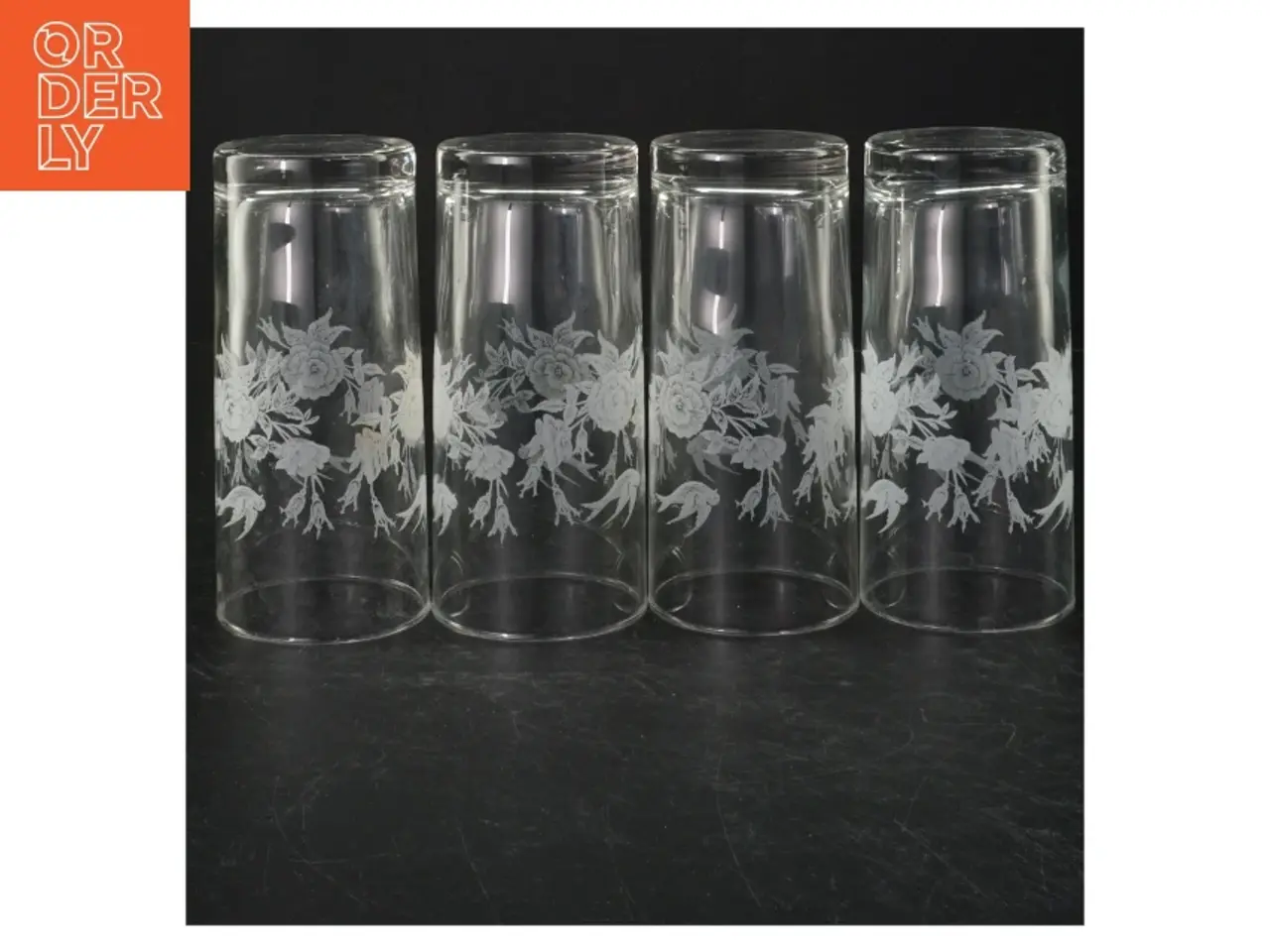 Billede 3 - Dekorerede glas vaser (str. Ø 7 cm. længde, 14,5 cm)