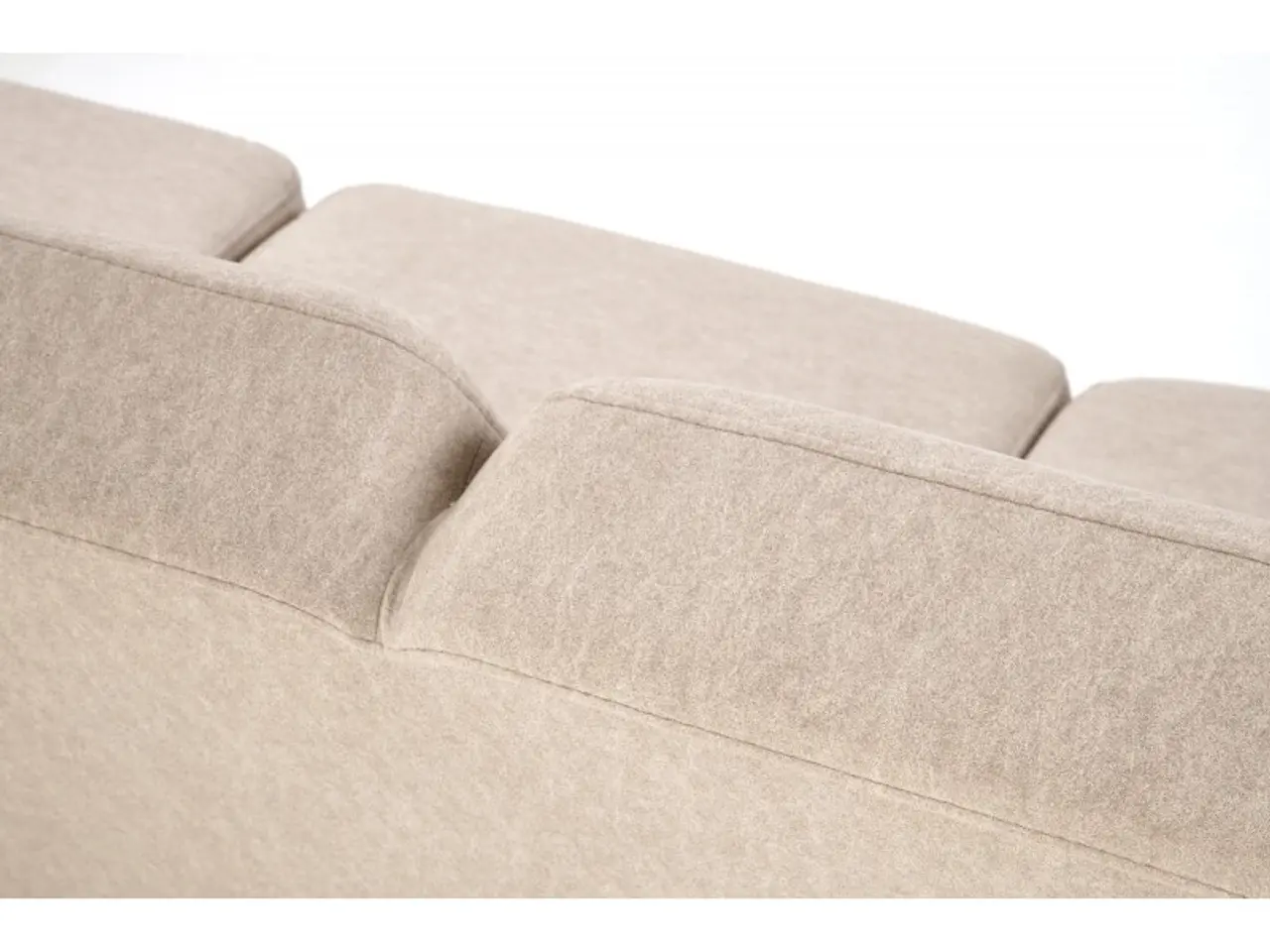 Billede 8 - MILANO 3S sofa, Beige CASTEL#15 / mørk Valnød