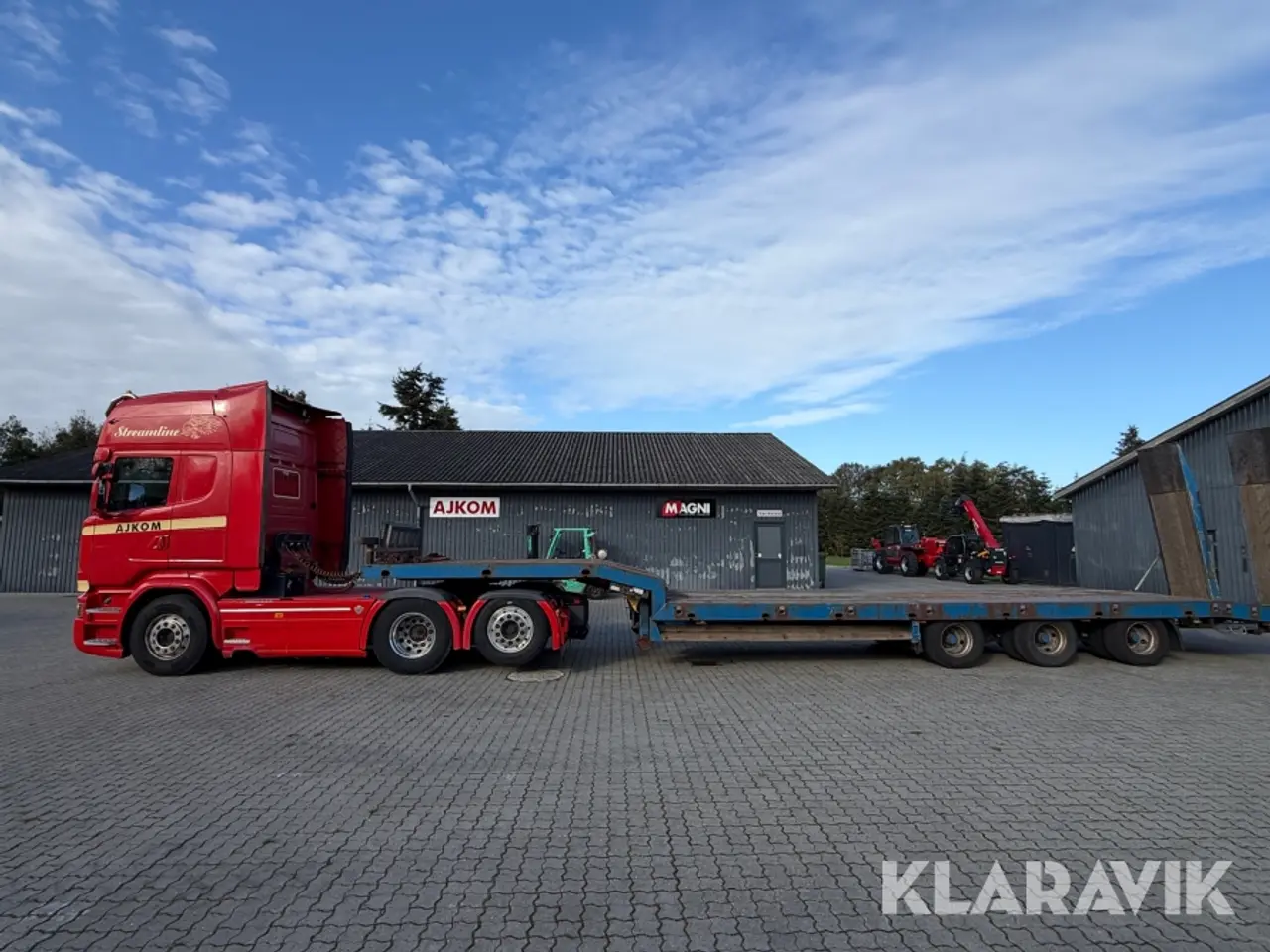 Billede 2 - Lastbil Scania R520 Euro 6 med 40 tons maskintrailer