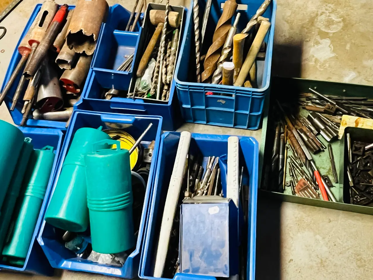 Billede 2 - Stort parti Bor & Kopbor – Diamantborekroner, SDS-bor & Hulsave
