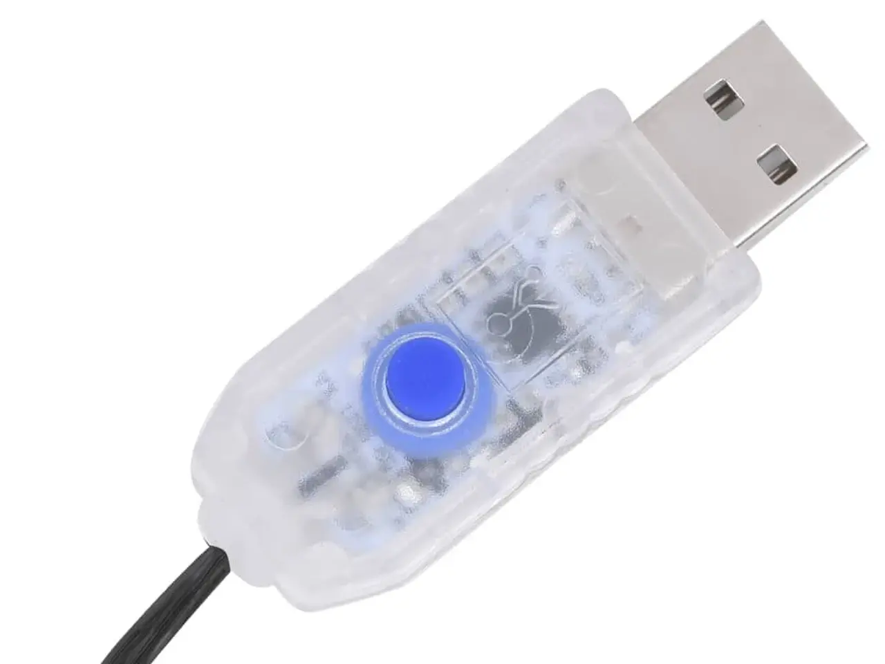 Billede 2 - Lyskæde 400 LED - 40 m kold hvid, indendørs/udendørs med USB