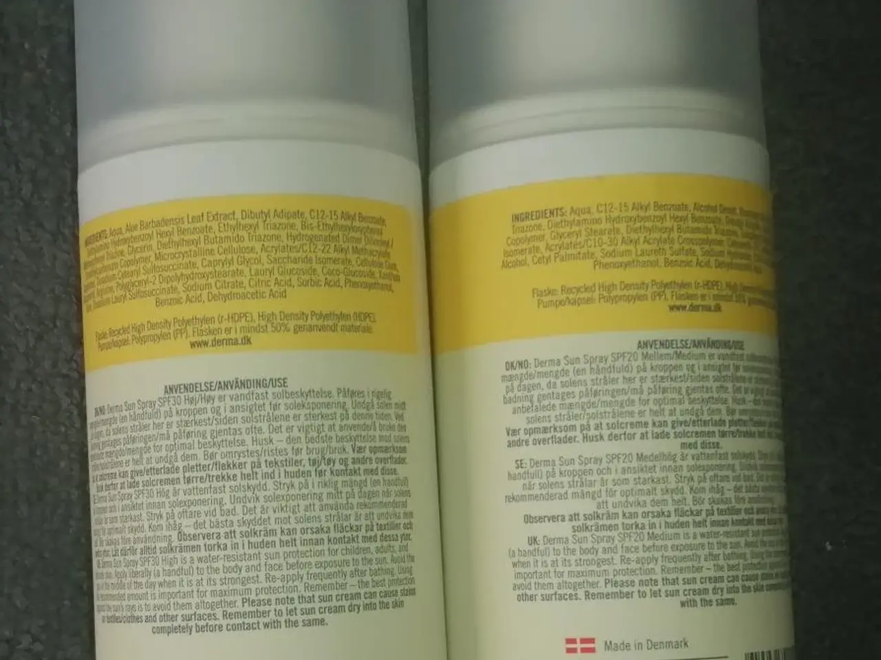 Billede 2 - 2 STK NYE DERMA SUN SPRAY SPF 20 OG SPF 30