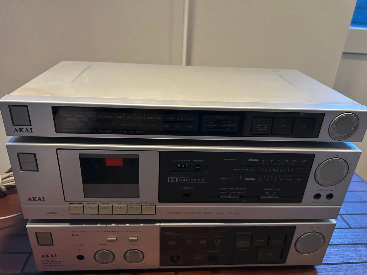 Billede 2 - Akai Vintage Stereoanlæg – AM-A1 / HX-A1 / AT-A1 –