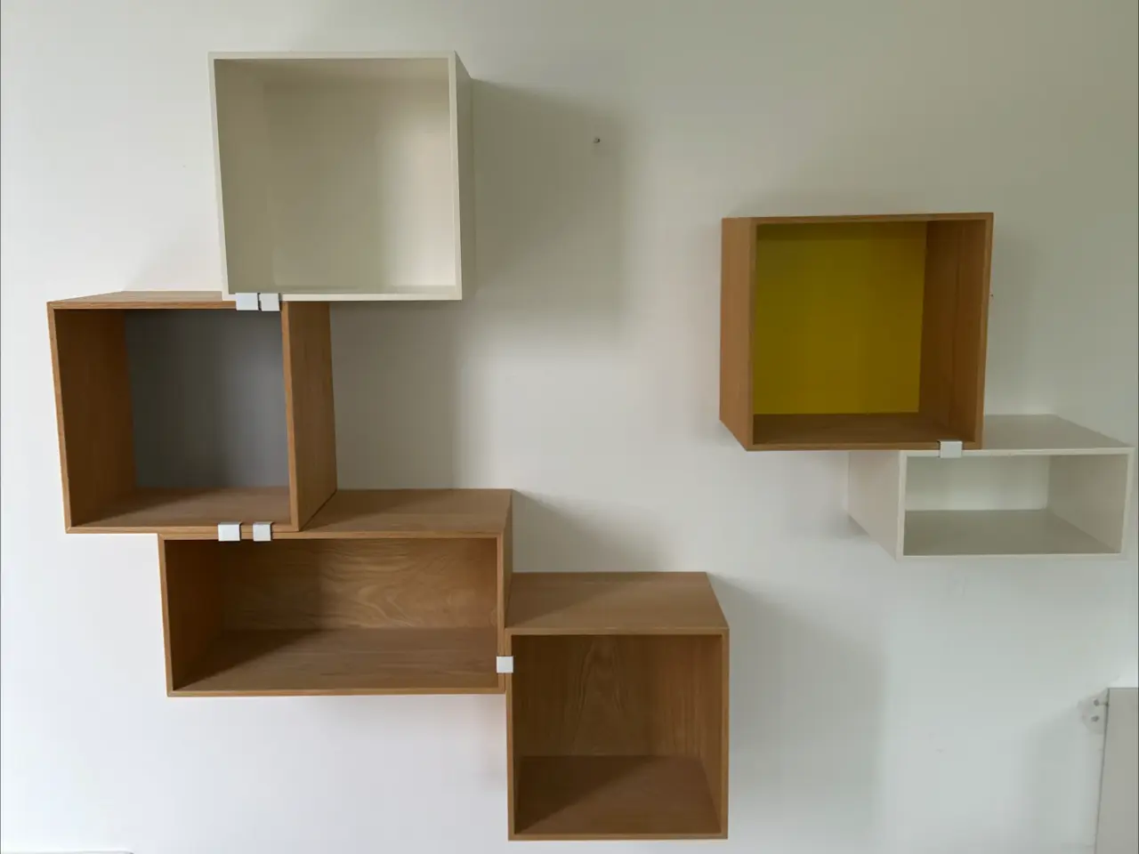 Billede 1 - Muuto stacked eg, hvid gul og grå