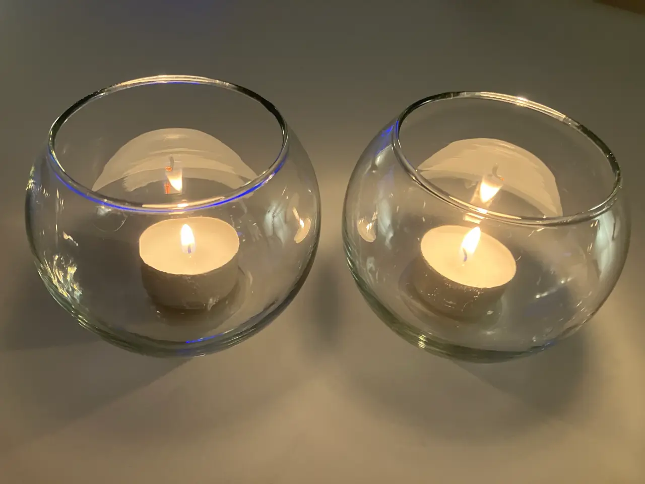 Billede 2 - Fyrfadsstager klar glas 