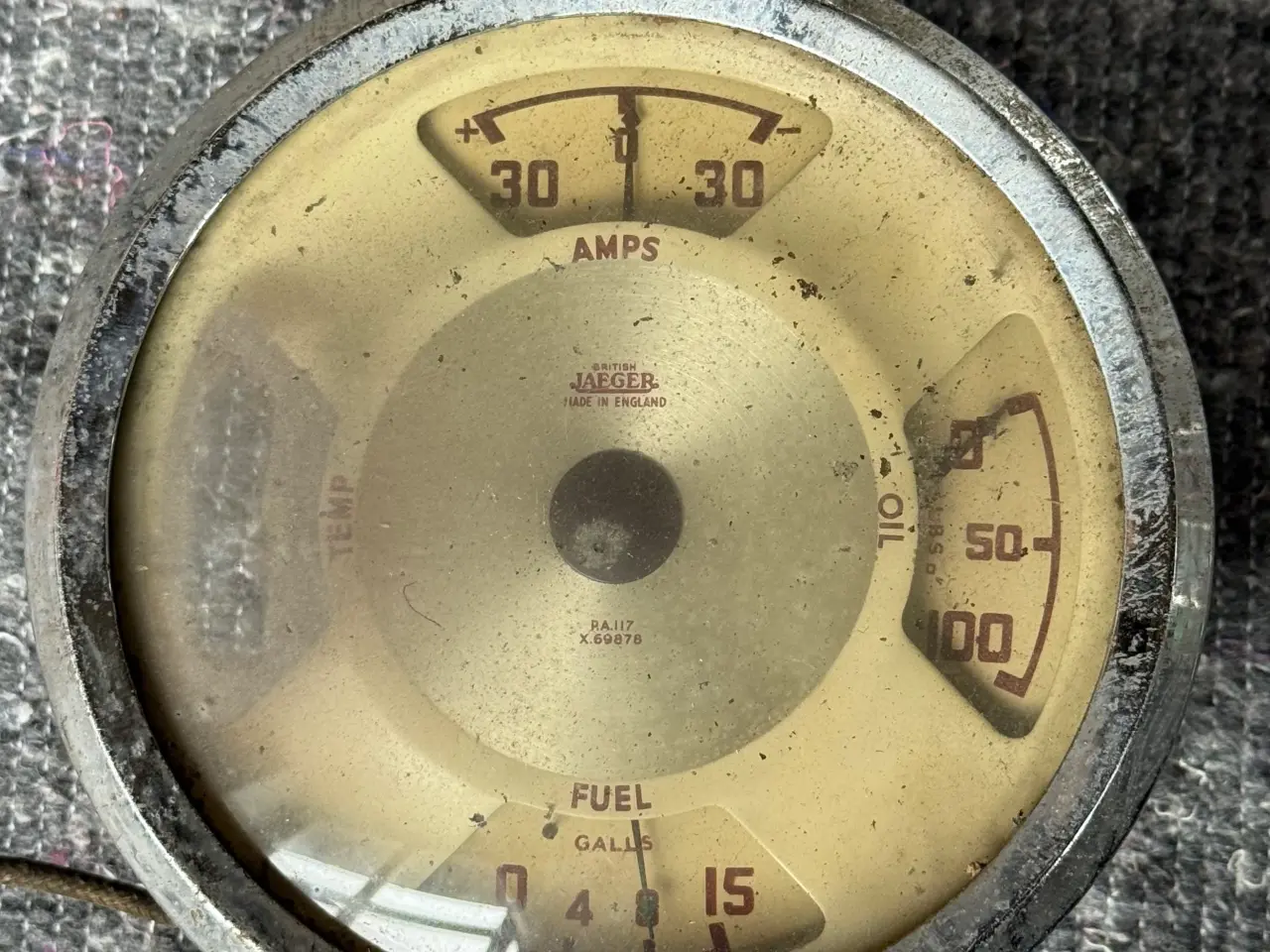 Billede 1 - Jaeger veteranbils kombinationsinstrument