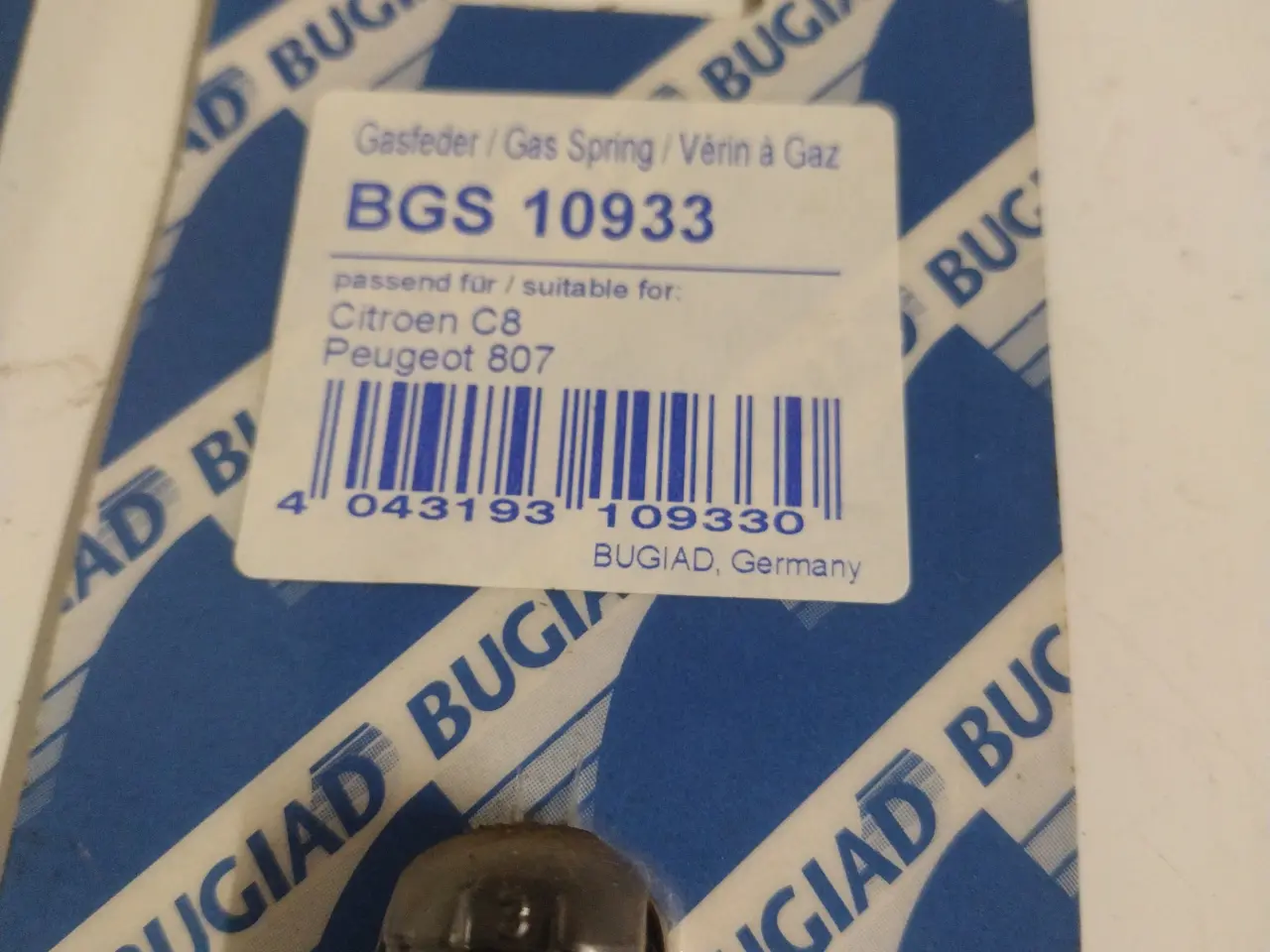 Billede 2 - 2 x bagklapdæmper Citroen C8 / Peugeot 807