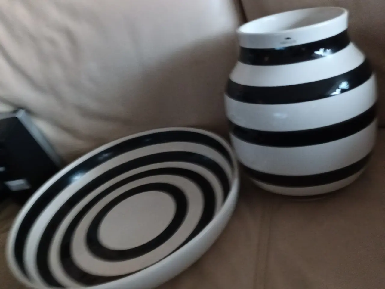 Billede 1 - STOR KAHLER VASE & FAD