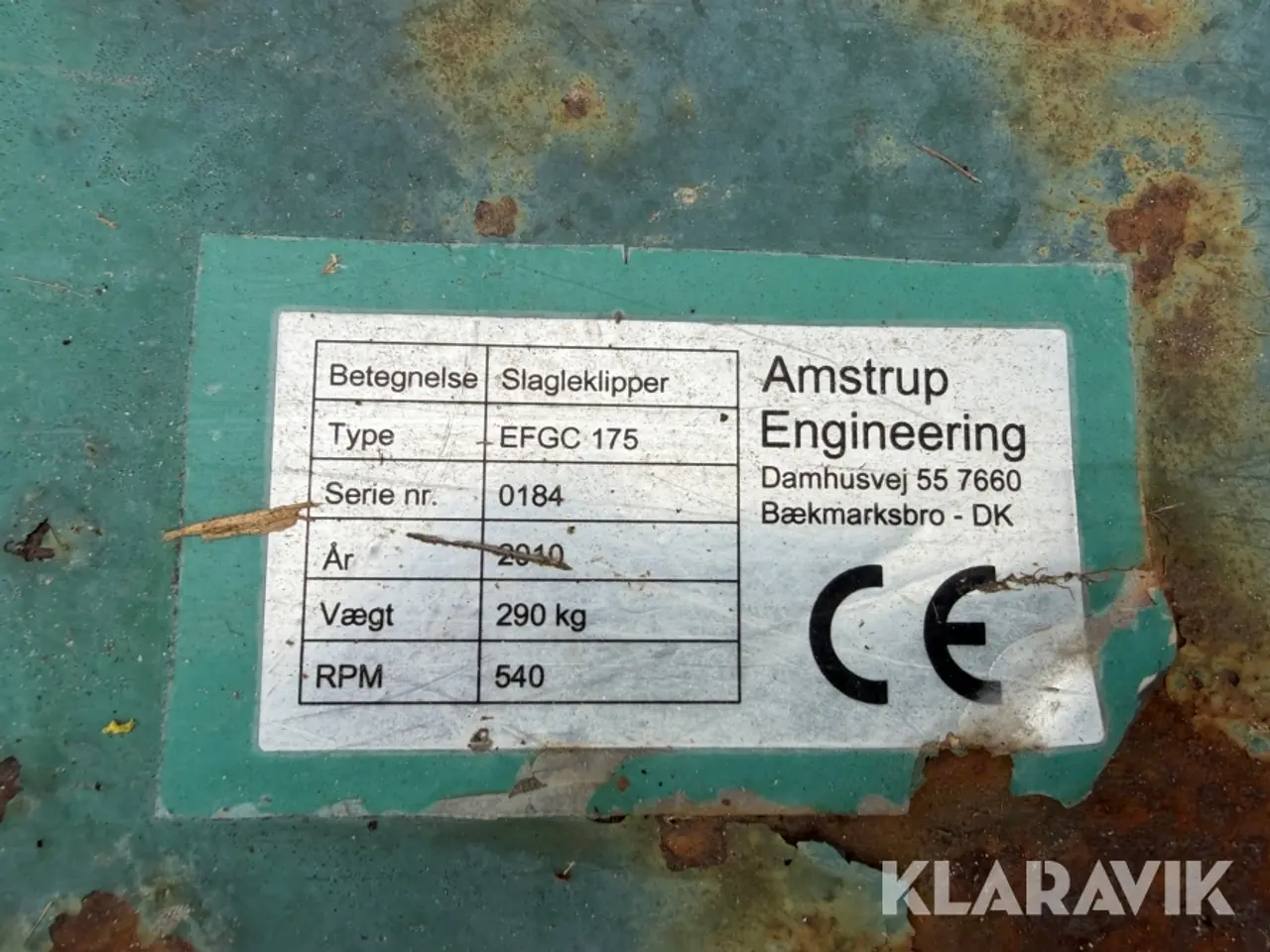 Billede 6 - Slagleklipper Amstrup Engeneering EFGC 175