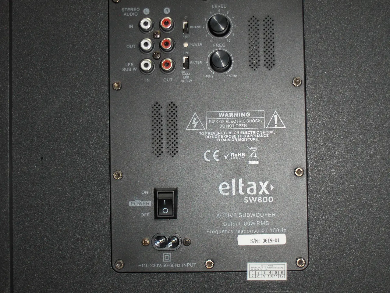 Billede 2 - Eltax subwoofer SW800 sælges