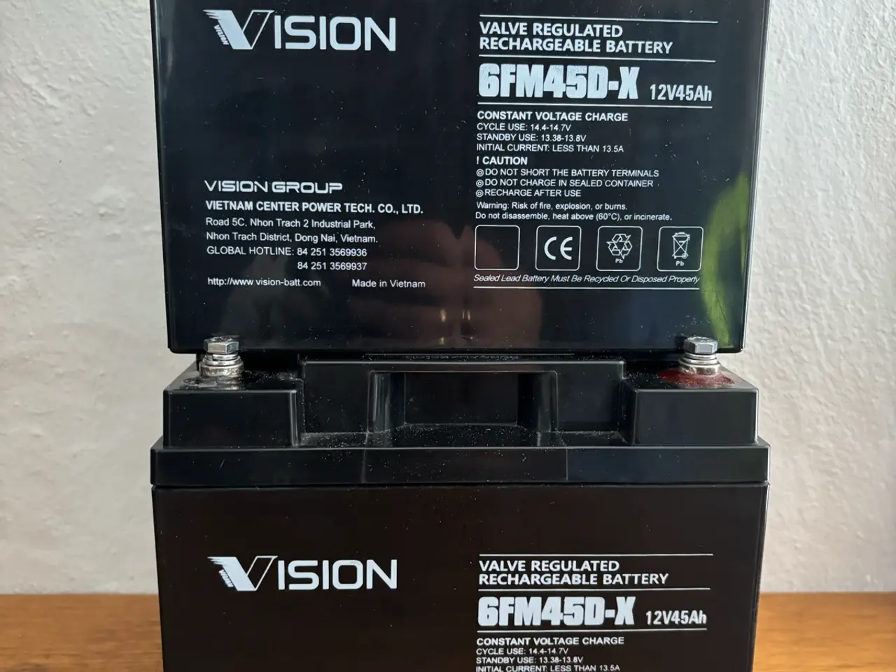 Billede 1 - Vision 6FM45D-X 12V 45Ah batteri