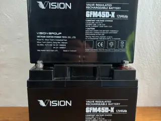 Vision 6FM45D-X 12V 45Ah batteri