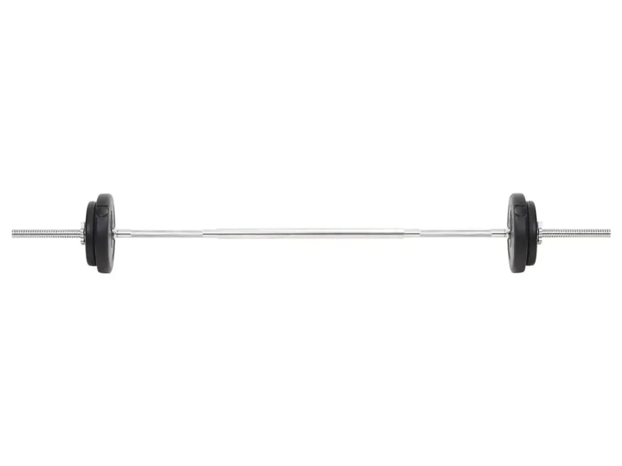 Billede 6 - Vægtstangssæt med håndvægte 30 kg - lige og curl stang