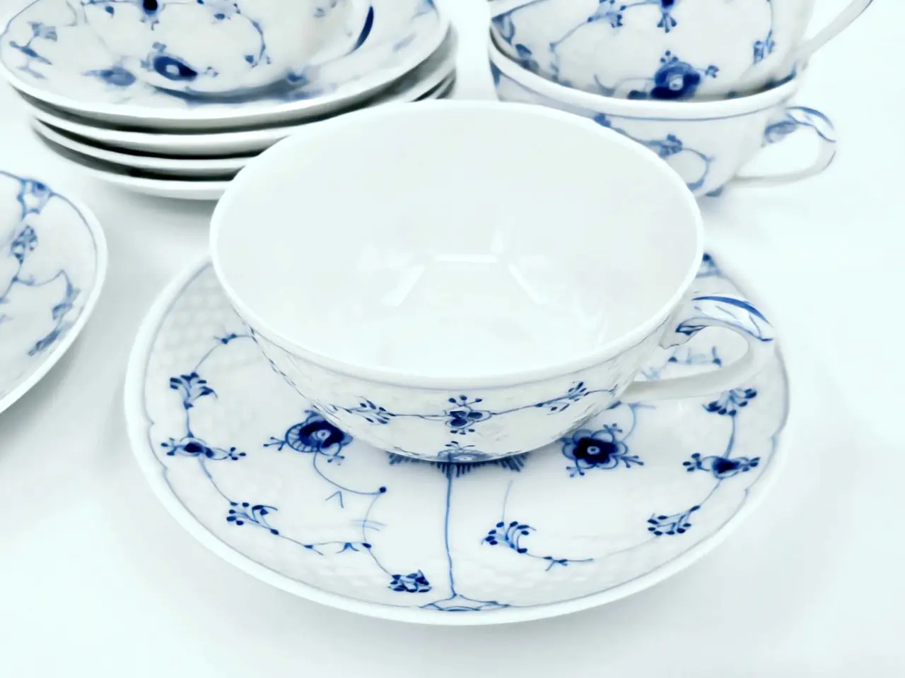 Billede 5 - Blåmalet tekop B&G Musselmalet Porcelæn 