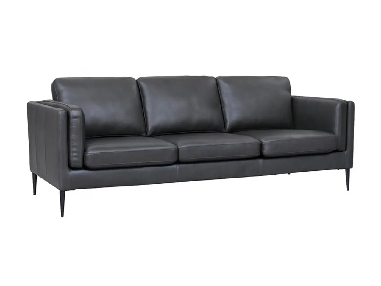 Billede 2 - Valencia 3 pers. sofa læder Sort