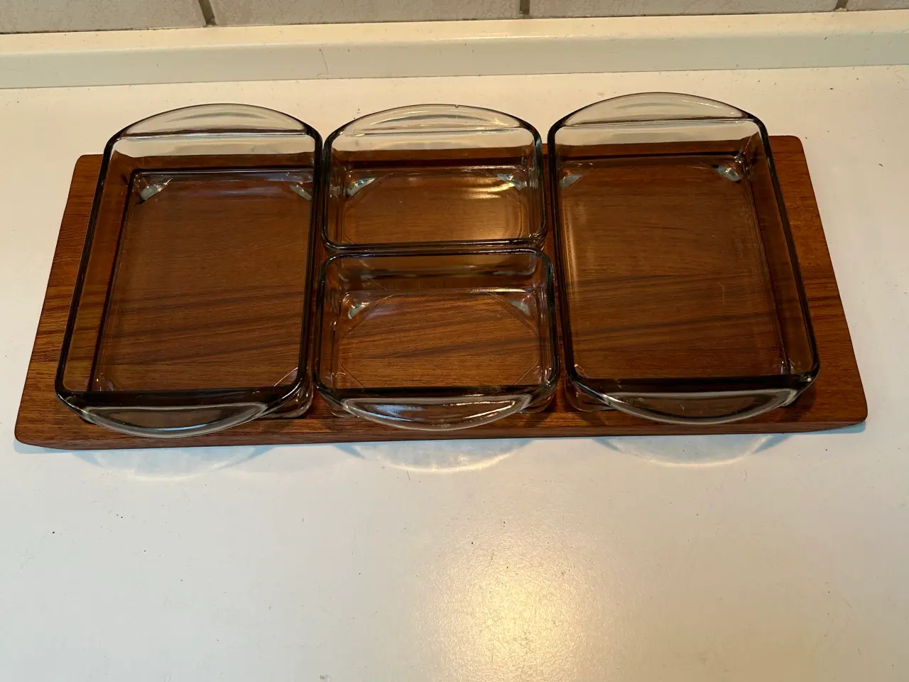 Billede 1 - Vintage teak cabaret fad