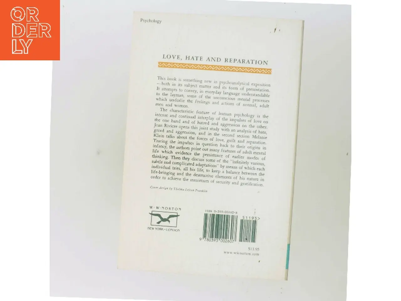 Billede 3 - Love, hate and reparation (Bog)