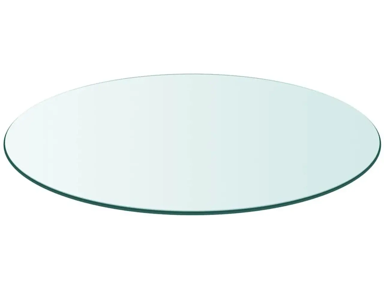 Billede 3 - Rund bordplade i hærdet glas - 80 cm, transparent