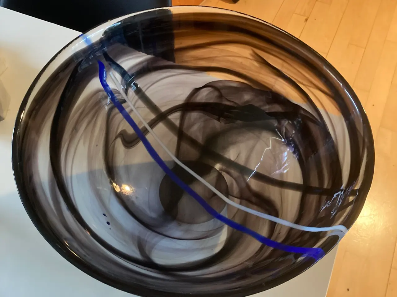 Billede 7 - Stort glas fad, Kosta Boda højde 16,5 cm x ø 34