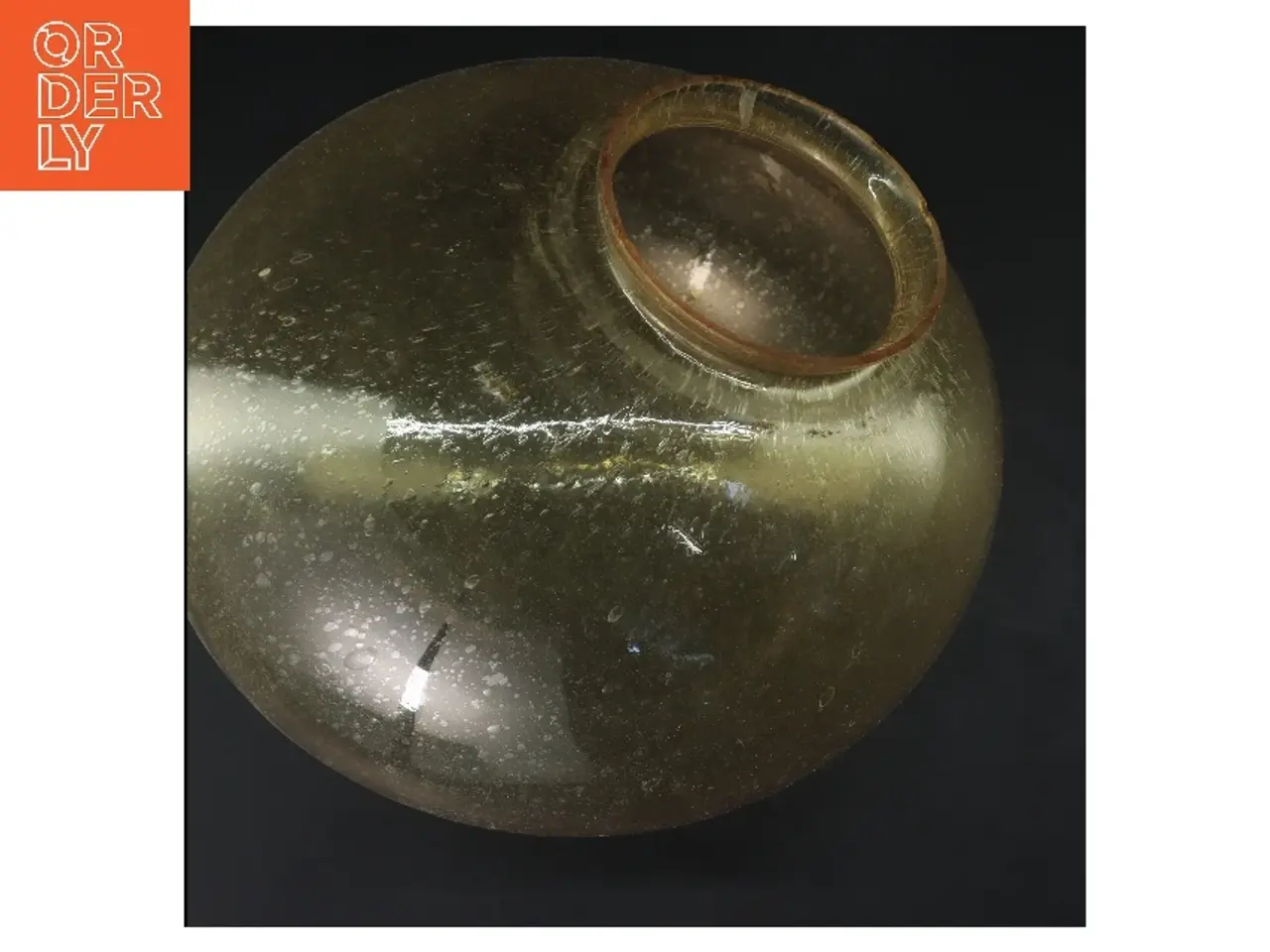Billede 2 - Rund glas lampe (str. 28 cm)