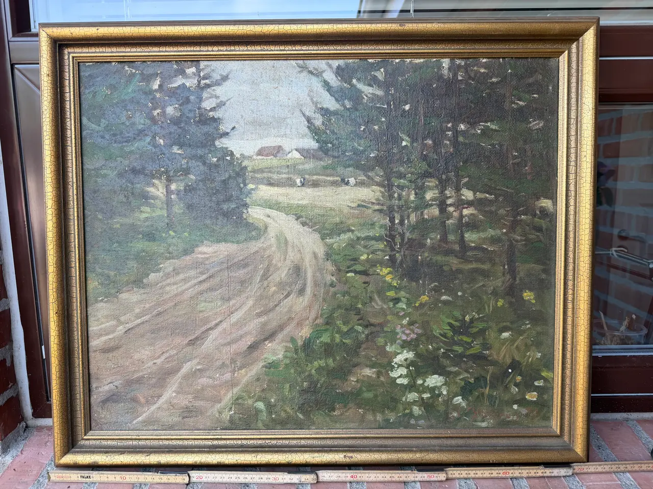 Billede 7 - Store gamle malerier med ramme