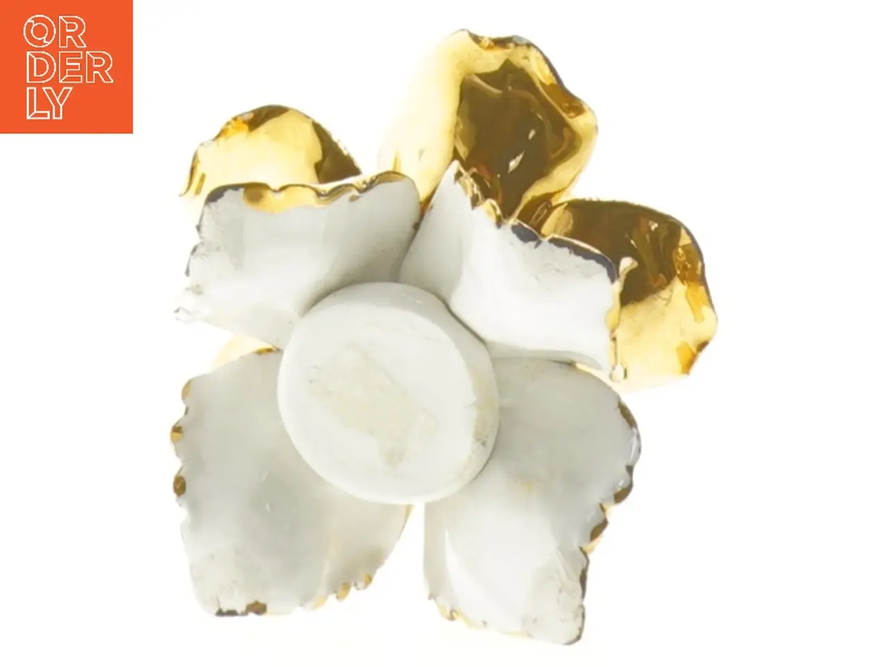Billede 2 - Guldfarvede rosenlysestager (str. 5 cm)