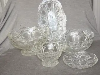 Fyns glas Rolf Stor skål på fod