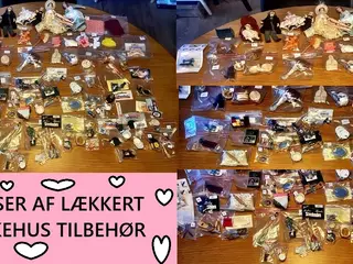 * MASSER af tilbehør - til dukkehuset