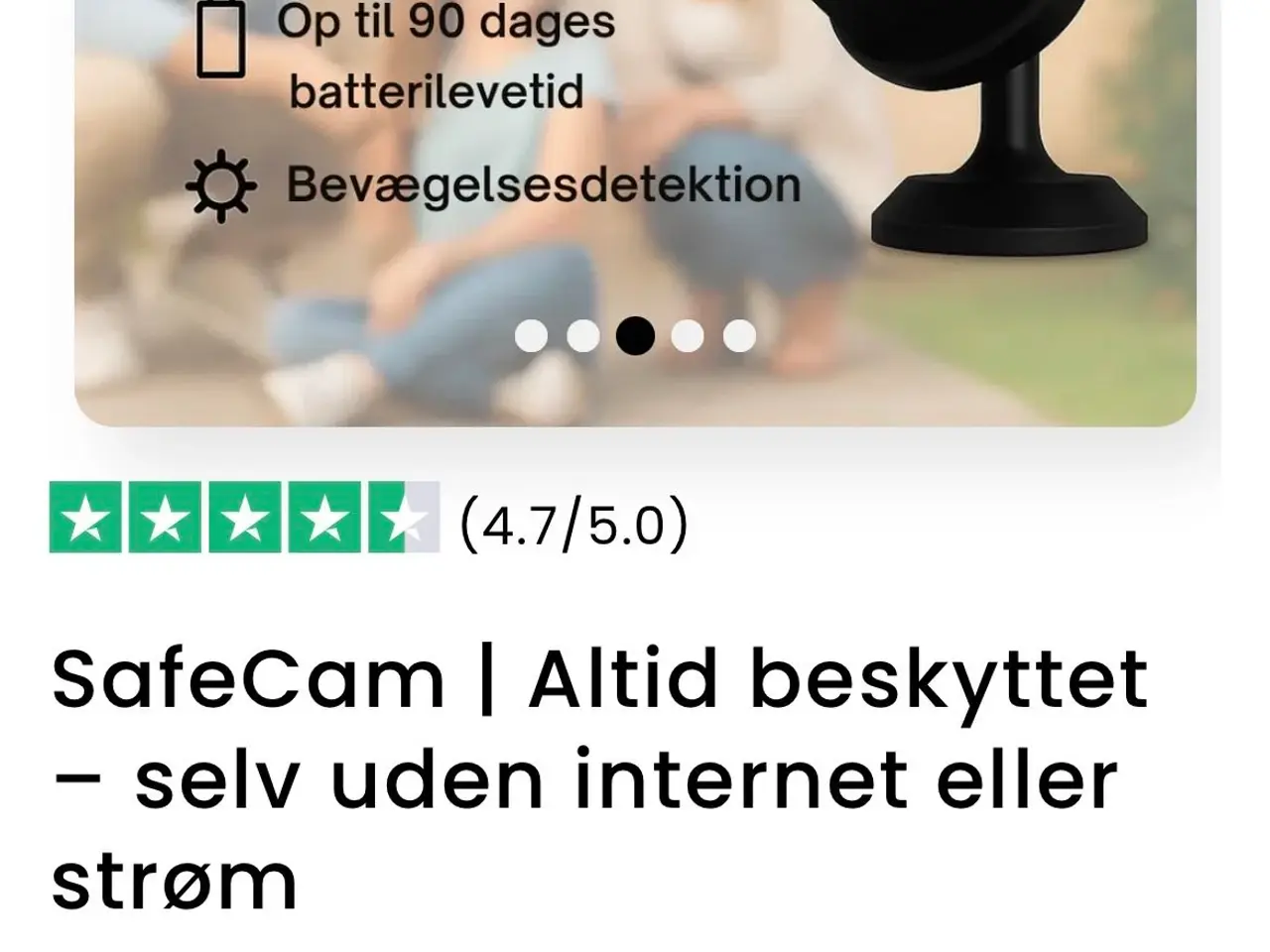 Billede 1 - Safe Cam overvågnings kamera