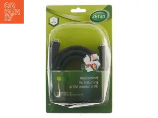 DVI monitor kabel, 3 meter fra Zenio (str. 300 cm)