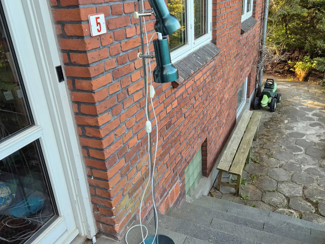 Billede 12 - Retro gulvlampe i sjælden gyldengrøn farve