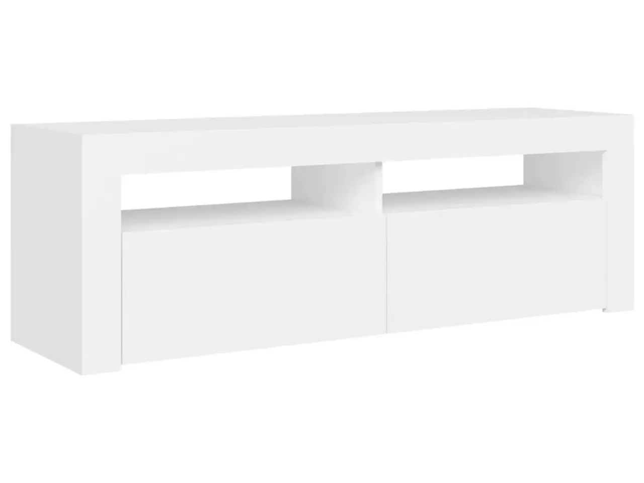 Billede 7 - Tv-skab med LED-lys - 120 × 35 × 40 cm, hvid