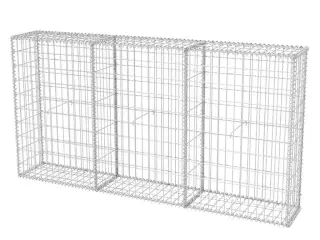 Gabionkurv 200 x 30 x 100 cm galvaniseret stål