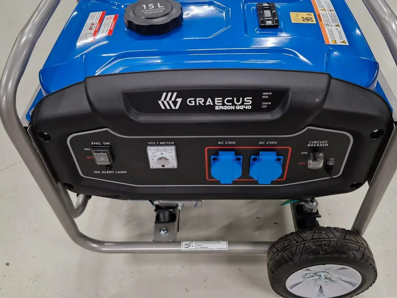Billede 1 - Graecus GG40 Generator 2800W
