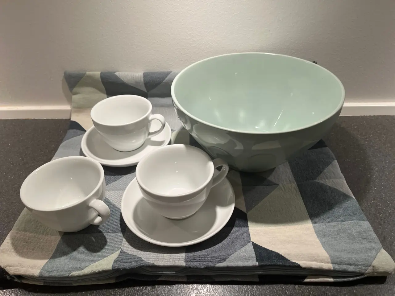 Billede 5 - IKEA pyntepudebetræk-geometrisk mønster i blå+grå