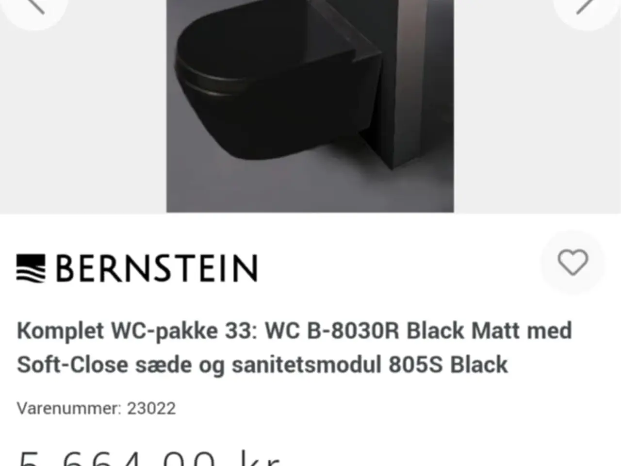 Billede 1 - Væghængt toilet