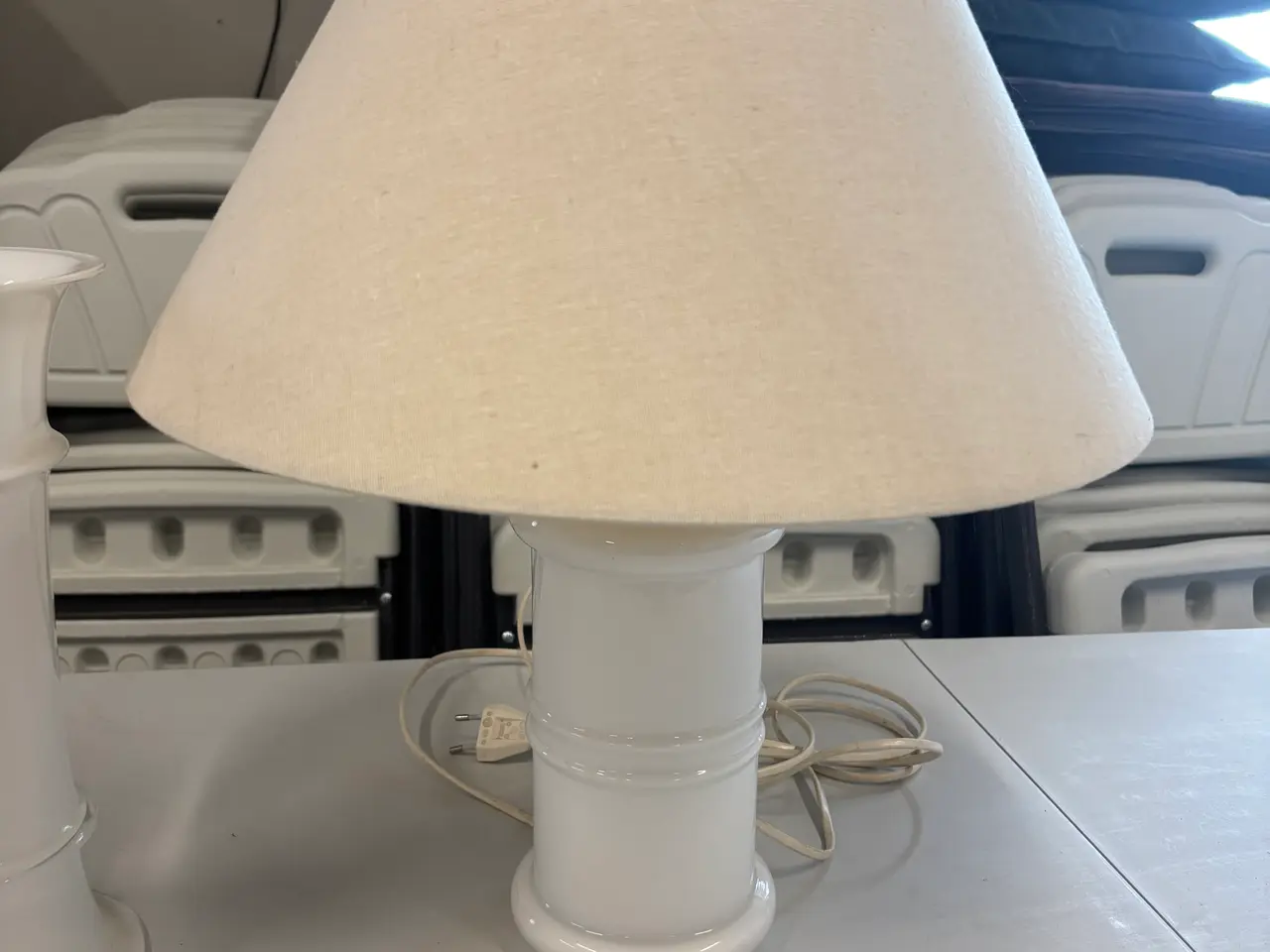 Billede 3 - Holmegaard vase og lampe