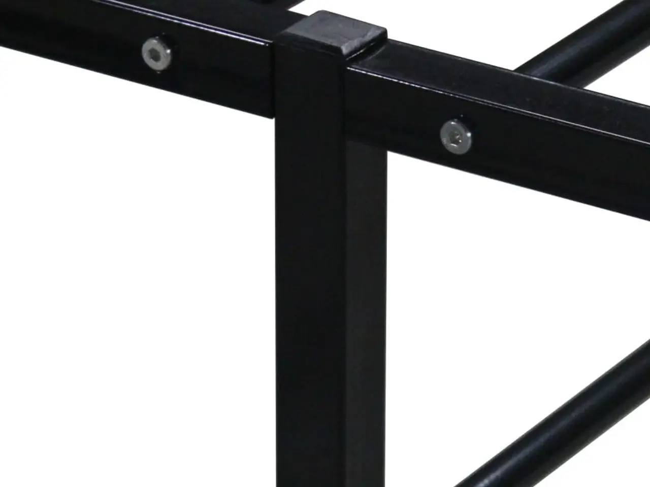 Billede 5 - Sengestel i metal 140 x 200 cm - sort sengeramme med lamelbund