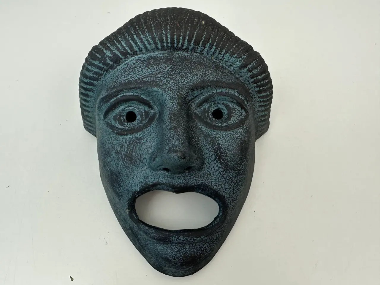 Billede 1 - Keramisk maske bemalet (sydamerikansk?)