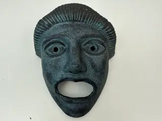 Keramisk maske bemalet (sydamerikansk?)