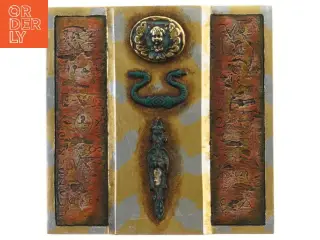 Dekorativ kunstværk med ramme (str. 22x22 cm)