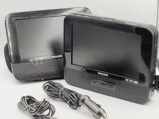 ⭐️· Philips PD7022 Bærbart DVD Sæt med Biloplader