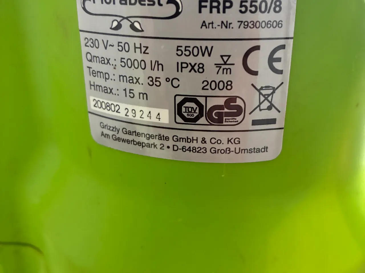 Billede 3 - Dykpumpe 550 W