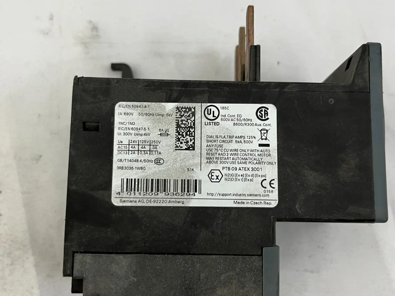 Billede 9 - Siemens SIRIUS 3RB3036-1WB0 Overload relæ 20–80A
