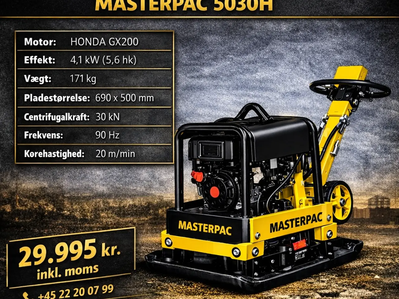 Billede 1 - Pladevibrator Masterpac 5030H