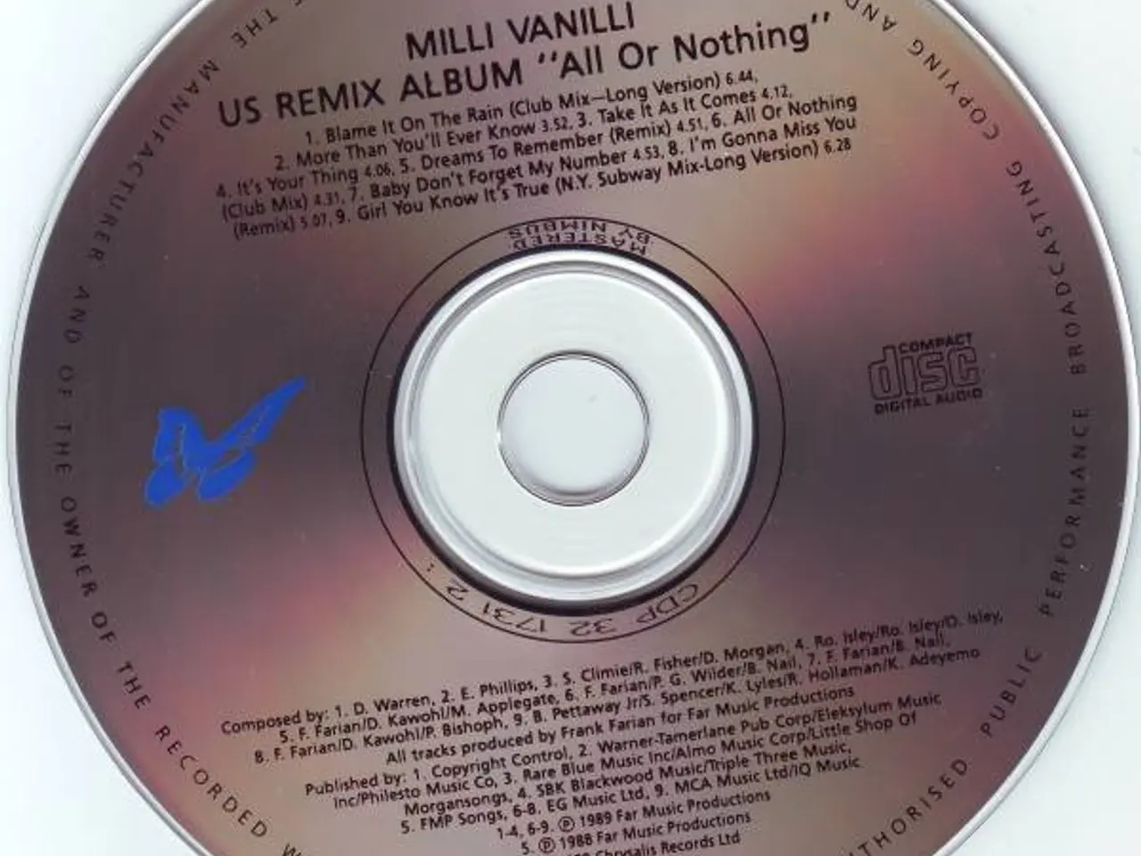 Billede 6 - Milli Vanilli – All Or Nothing – CD