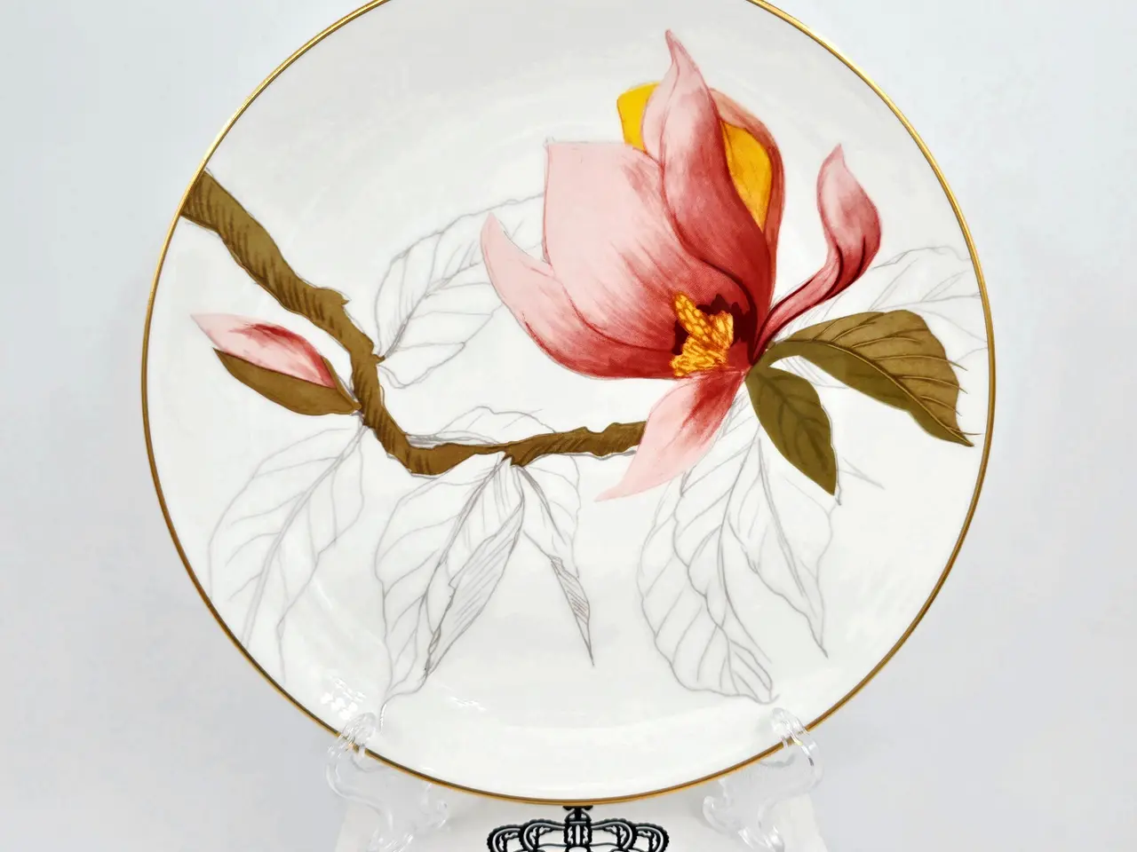 Billede 1 - Royal Copenhagen Flora Tallerken Magnolia nr 619. sortering 1