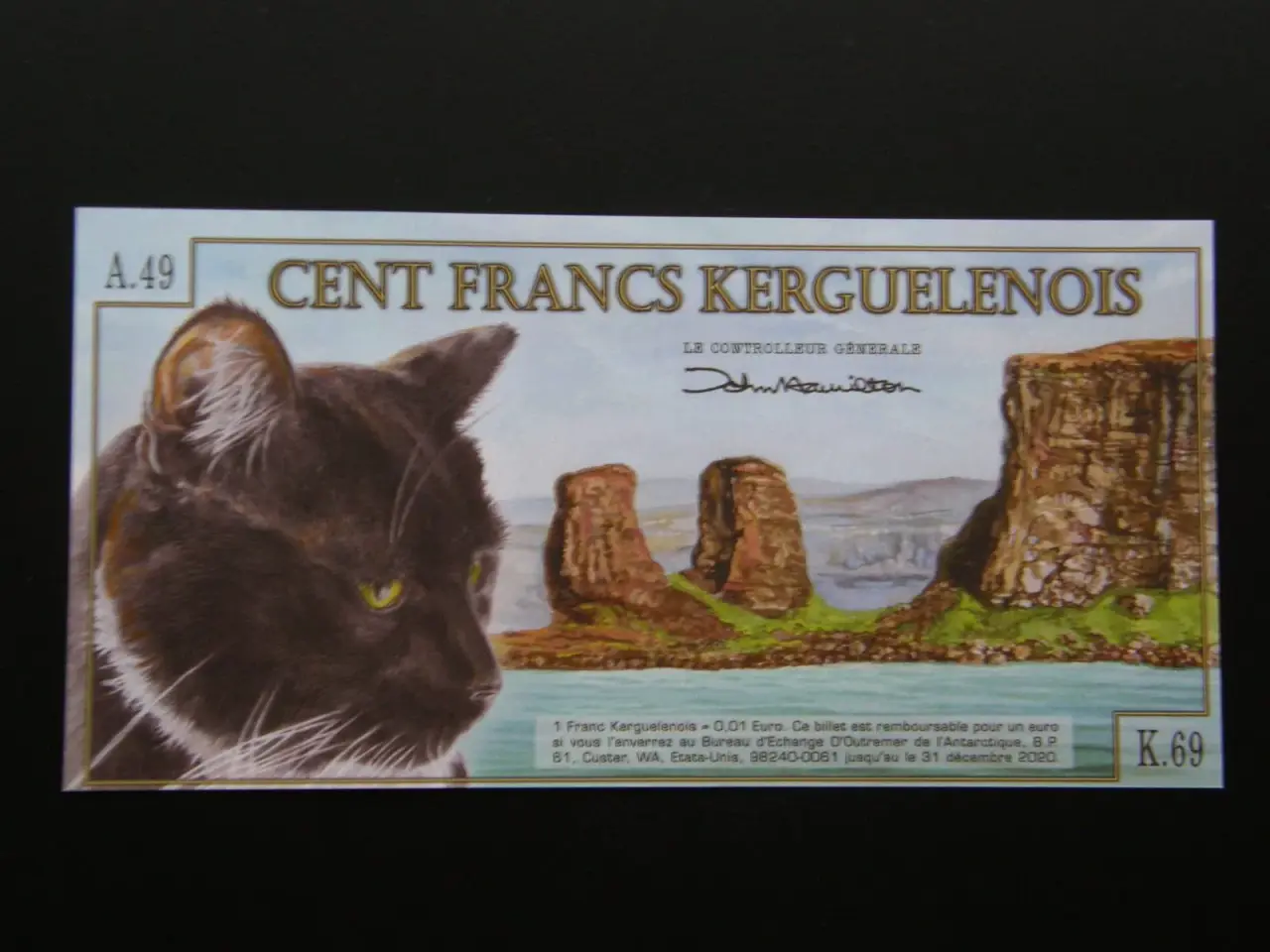 Billede 2 - Kerguelen 100 Francs 2010-11 Unc.