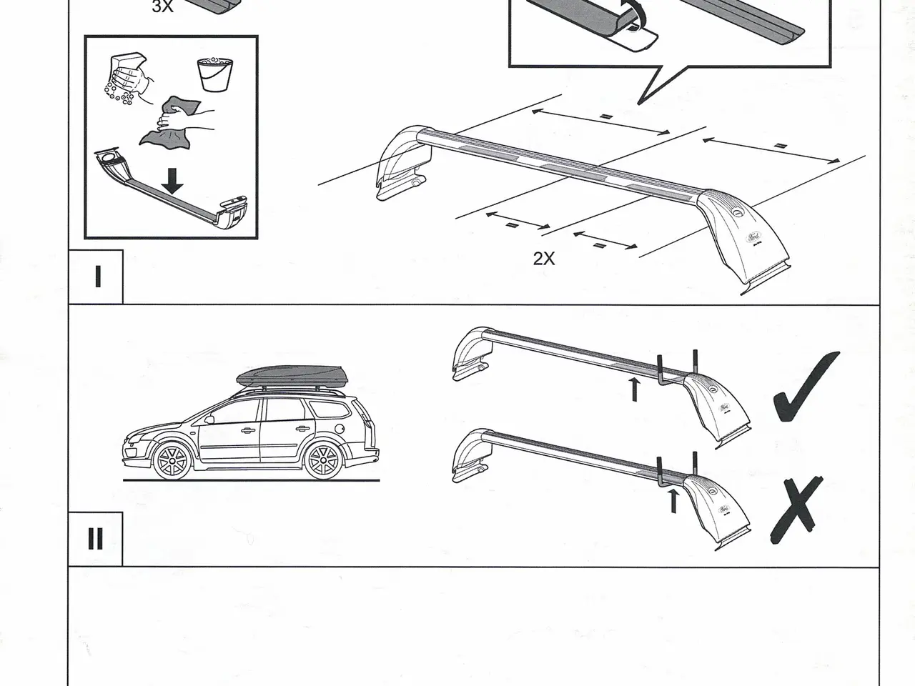Billede 1 - Tagbøjler til Ford Focus 2011 til 2019